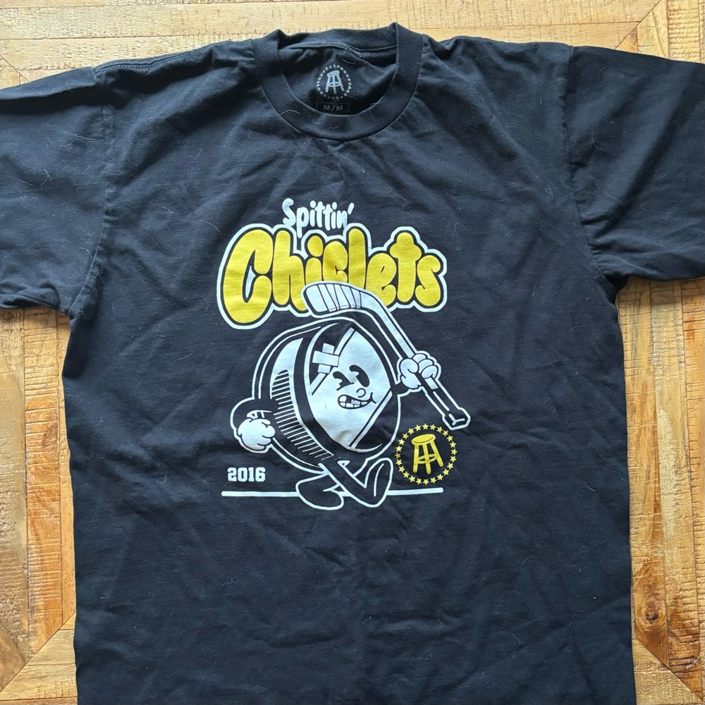 Spittin' Chiclets Black Graphic Tee